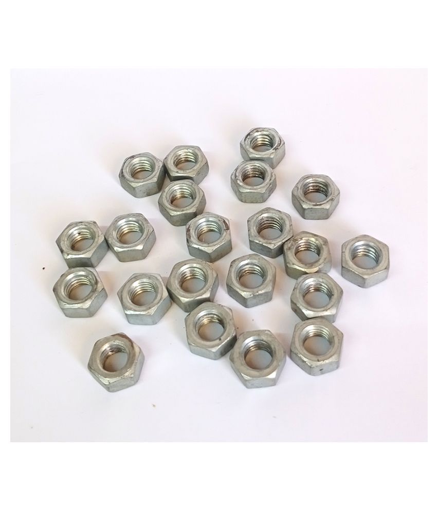 Hexagon Nuts Thread 3/8 mm (20pcs) (Silver)