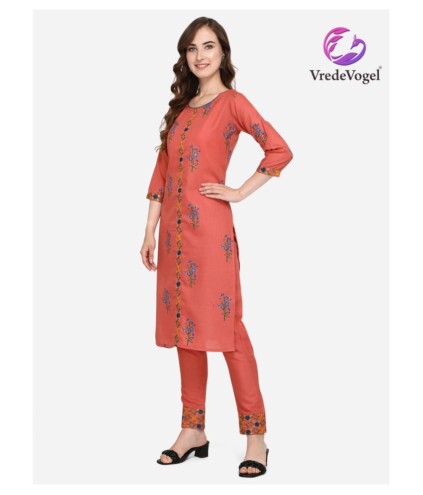 vredevogel women kurta pant and dupatta set