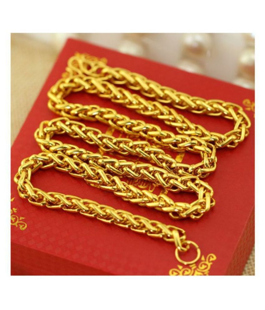one gram gold plated daily use chain 
