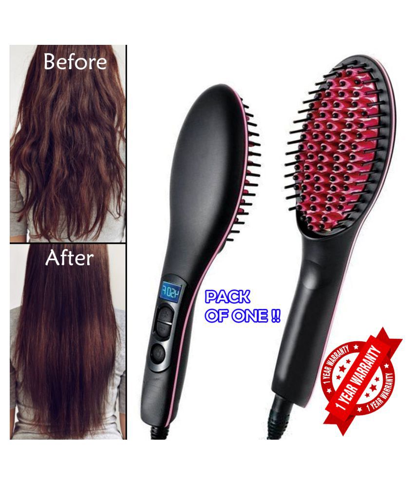 C Silk Smooth Ceramic Hair Straightener Professional Hair Styling Brush  Iron 45W Multi Casual Combo: Buy Online at Low Price in India - Snapdeal