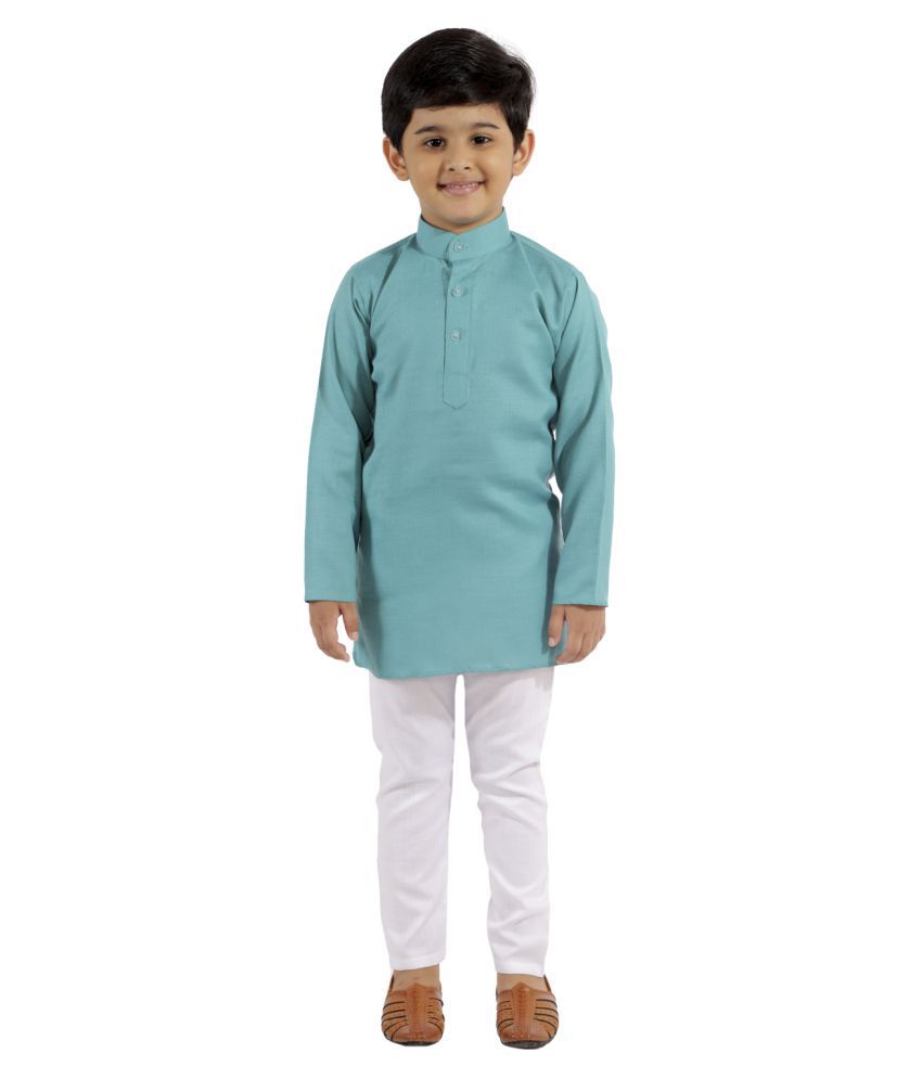     			Fourfolds Ethnic Wear Printed Kurta Pyjama Set For Kids & Boys_FE751
