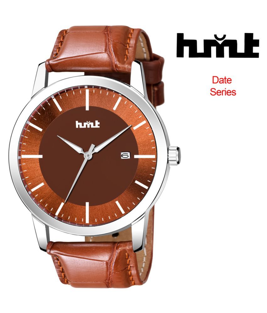     			HMCT - Brown Leather Analog Men's Watch