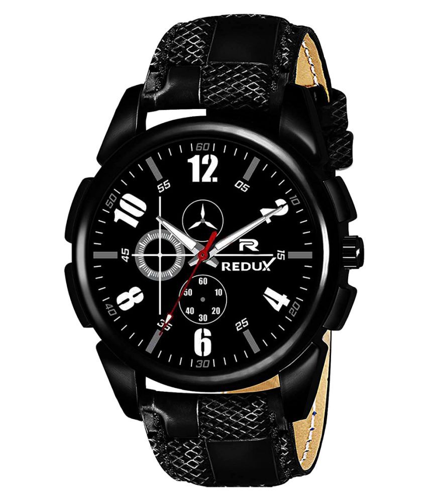     			Redux RWS0375S Black Dial Leather Analog Men's Watch