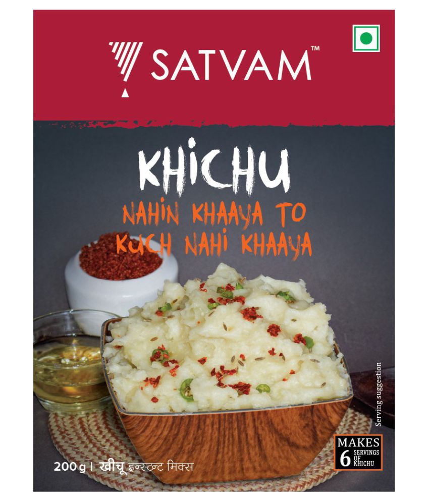 SATVAM Khichu Ready Mix(4*200g) Instant Mix 800 gm Pack of 4