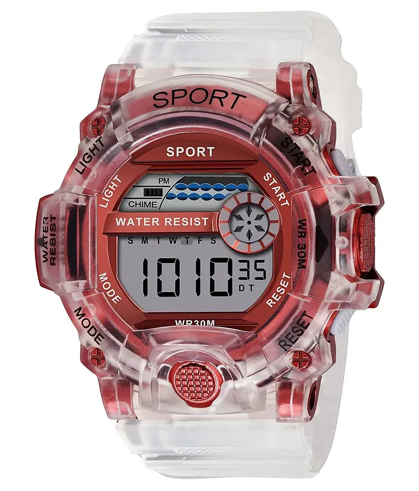 UNEQUETREND Digital Sports Watch, Multi-Functional Watch for Boys & Men  with Cap and Goggle, Combo Pack of 3-WCS-2628- RED : Amazon.in: Fashion