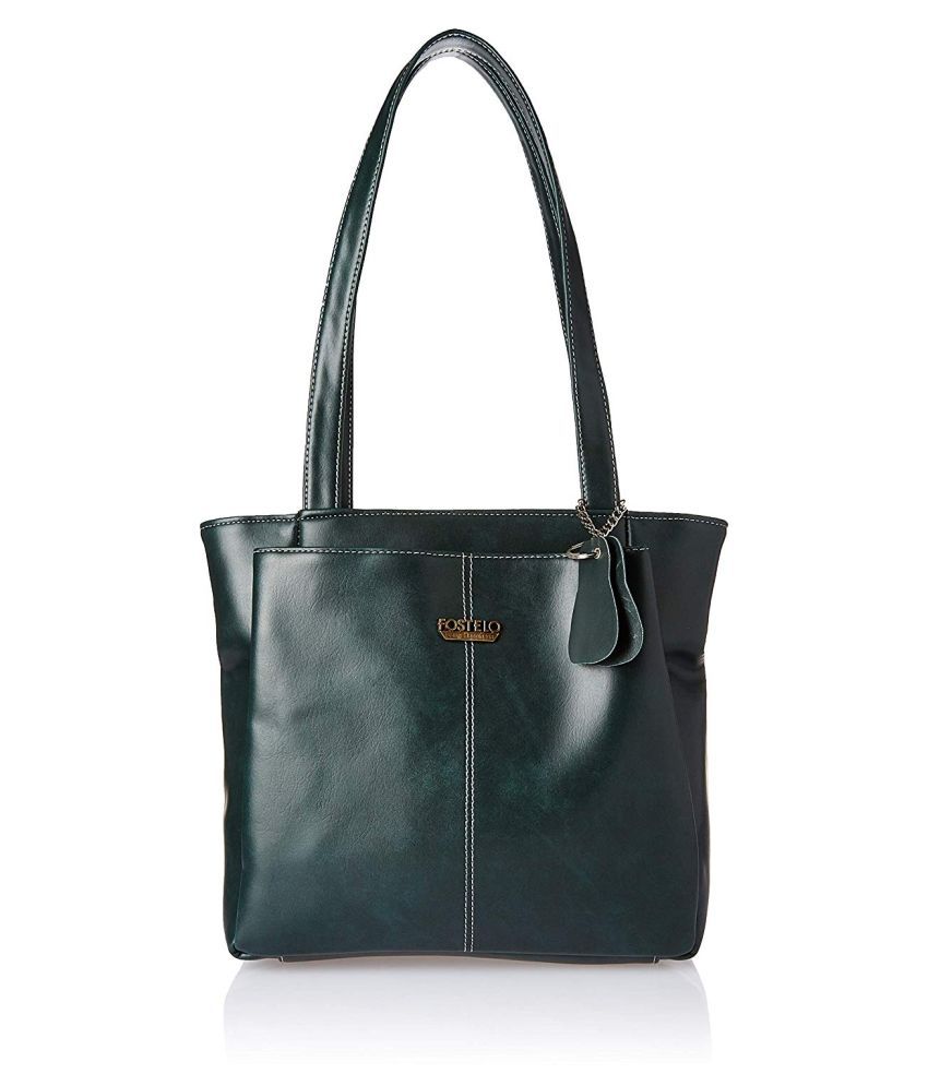    			Fostelo - Green  PU Shoulder Bag