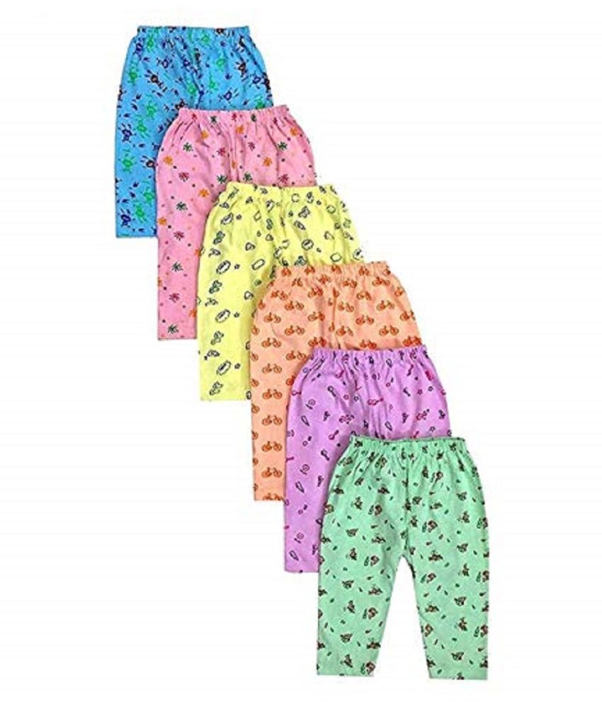     			Penyan™ Kids Cotton Printed Leggings / Track Pant / Pyjamis, Medium Size, ( Pack of 6 )