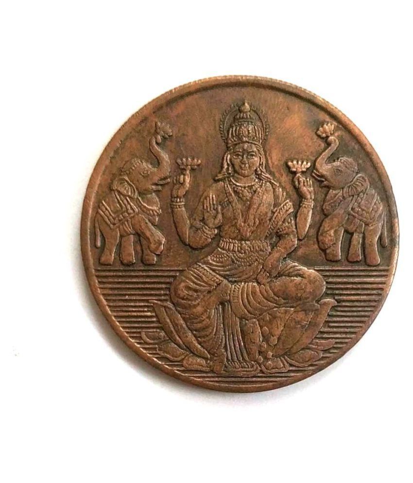     			gooddayindia - E.I.C Indian God Laxmi Ji UK 1 Anna Year 1818 1 Numismatic Coins