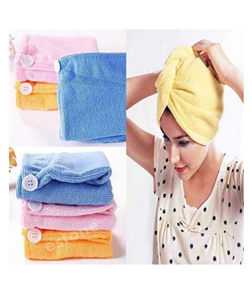 Rudrax Cotton Hair Towel Wrap (4 Pieces, Multicolor): Buy Online at Low  Price in India - Snapdeal