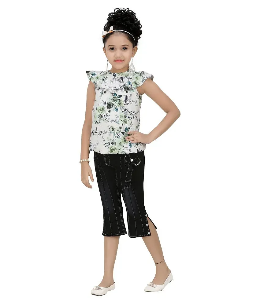 Arshia Fashions Girls Top and Capri Set Buy Arshia Fashions