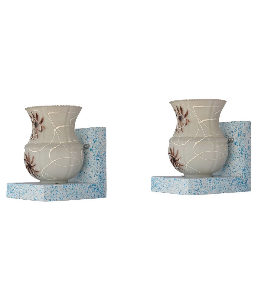     			Somil Decorative Wall Lamp Light Glass Wall Light Multi - Pack of 2