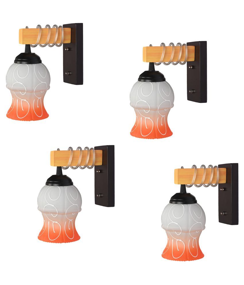     			Somil Decorative Wall Lamp Light Glass Wall Light Multi - Pack of 4