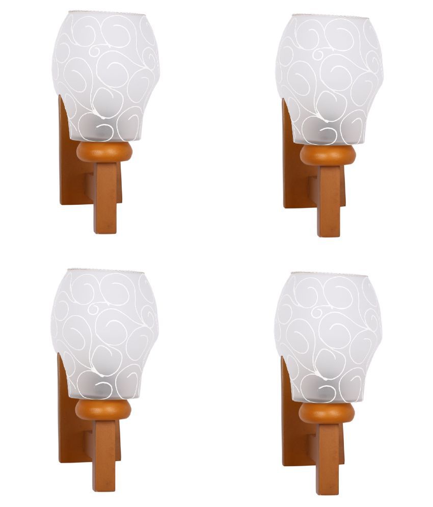     			Somil Decorative Wall Lamp Light Glass Wall Light Multi - Pack of 4