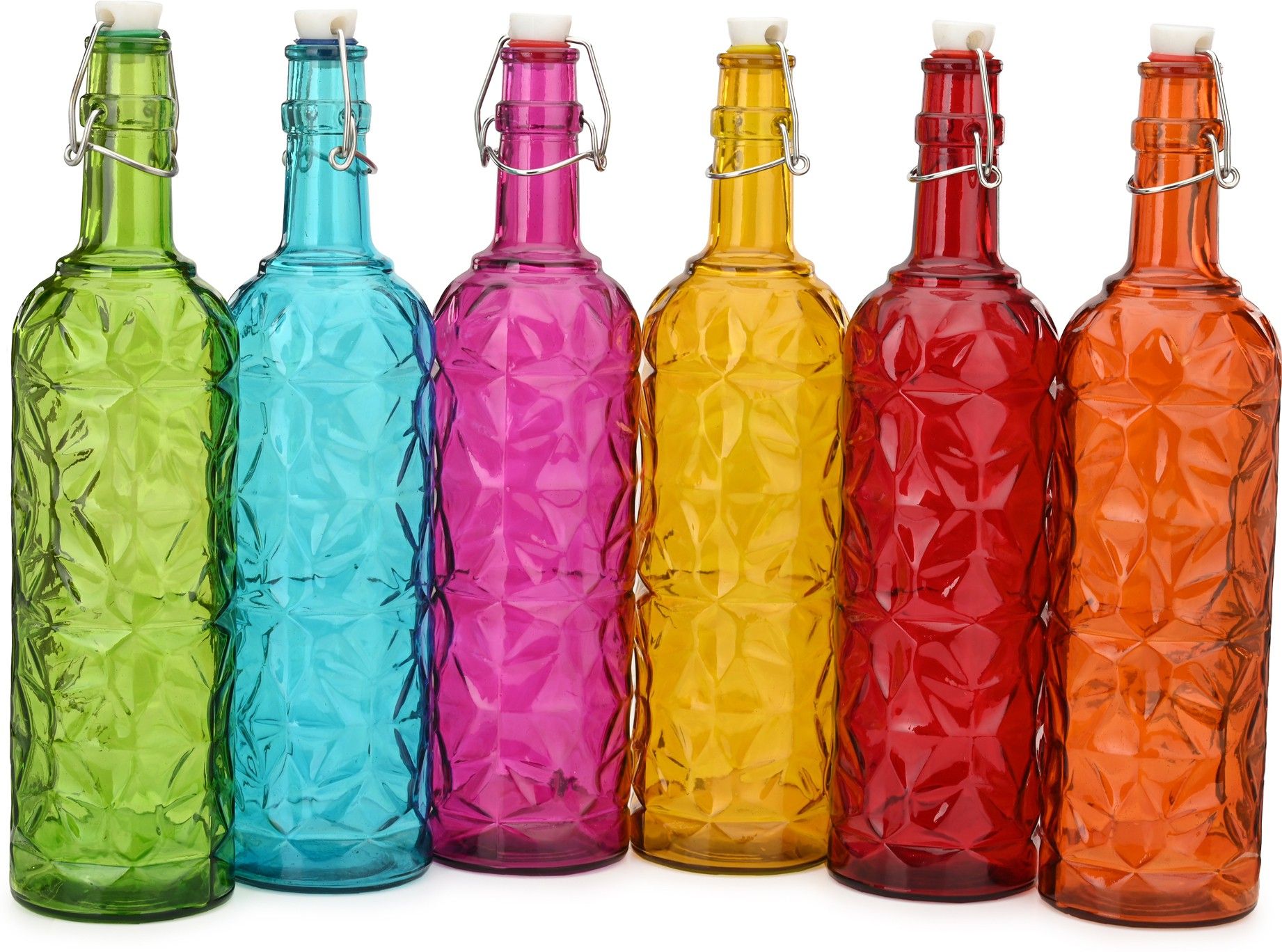 Somil Stylish Bottle Multicolour 1000 mL Glass Water