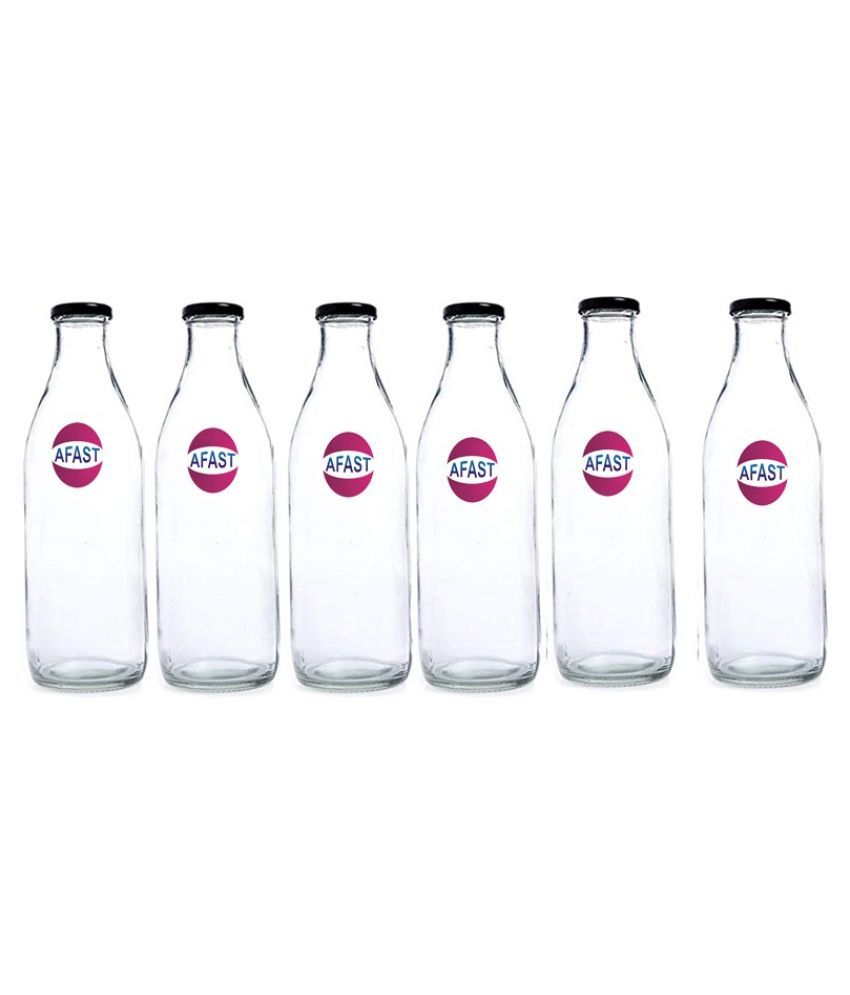     			Somil Glass Storage Bottle, Transparent, Pack Of 3, 300 ml