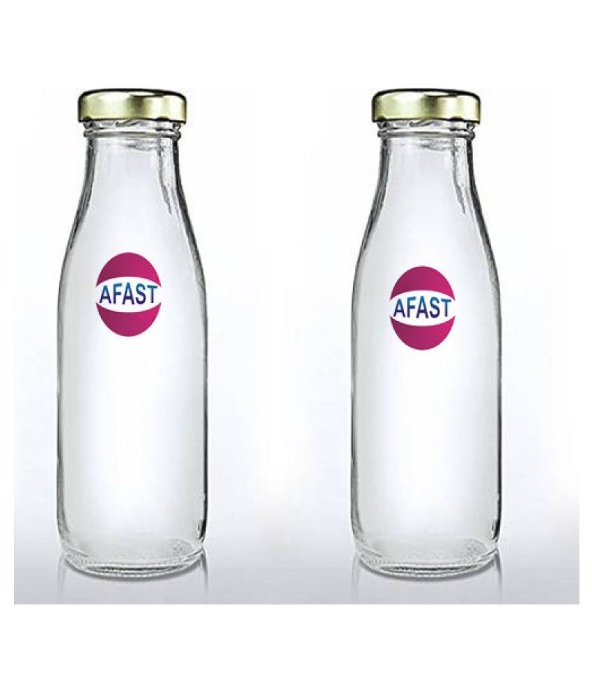     			Somil - White Water Bottle ( Pack of 2 )