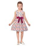 K&U Cotton Blend A-line Dress For Girls ( Pack of 1 , Pink )