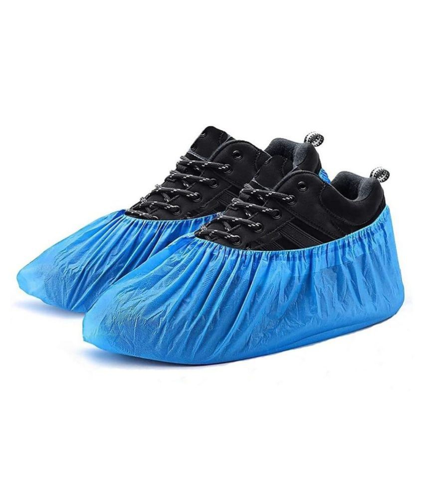 C-Cure Disposable Shoe Cover NonWoven-Blue(200): Buy C-Cure Disposable ...