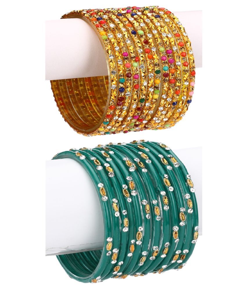     			Somil Designer Wedding Fancy Glass Bangle Set For Party, Marriage, Function And Daily Use