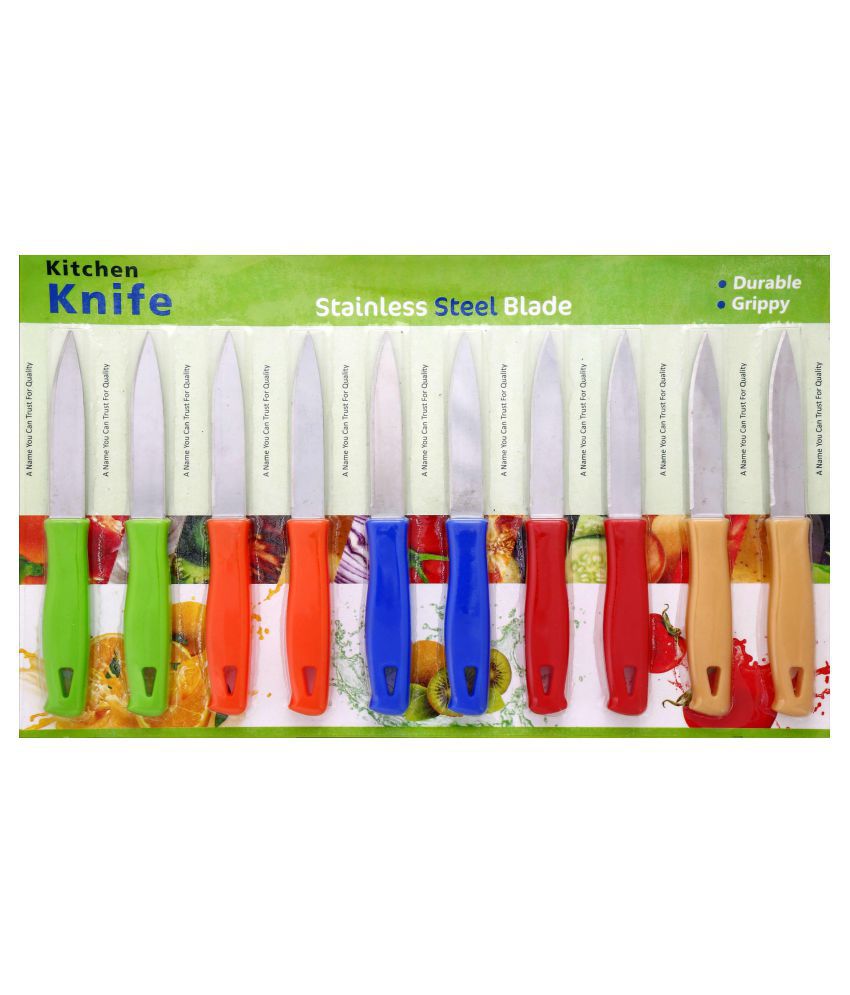     			Stainless Steel Knife Set (Pack of 10)