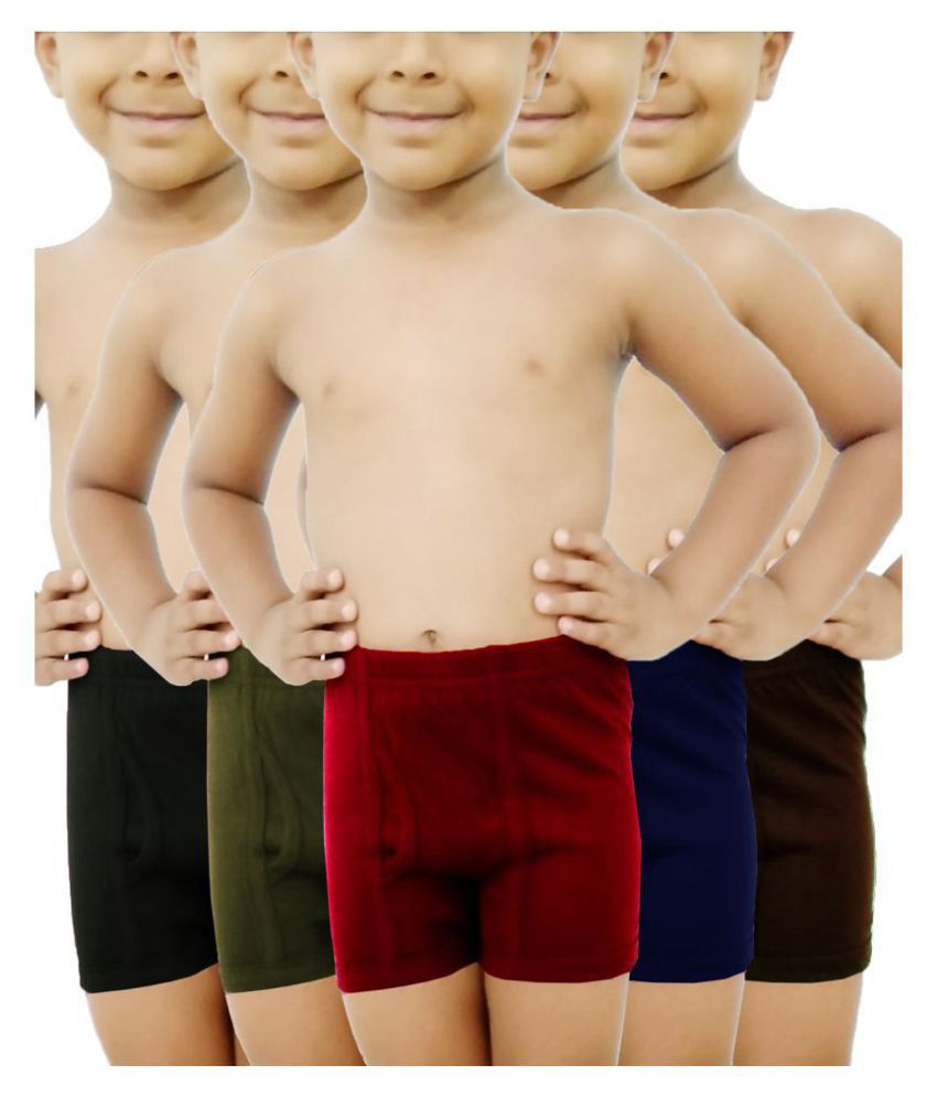     			HAP Boys Trunks | Pack of Five |Cotton Innerwear /boxer /Drawer