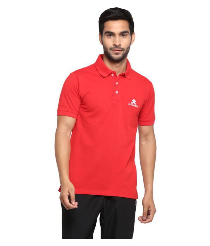     			OFF LIMITS - Red Polyester Regular Fit Men's Sports Polo T-Shirt ( Pack of 1 )
