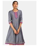 Karigari - Grey Polyester Women's A-line Kurti