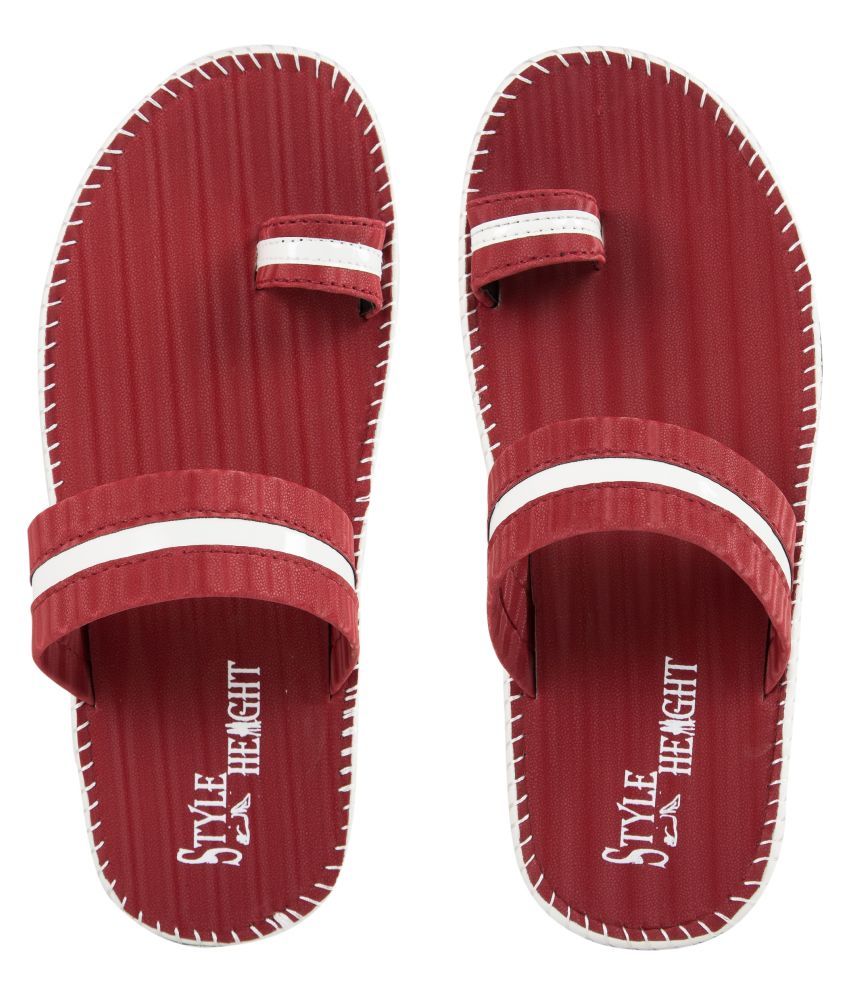     			Style Height Red Flip Flops