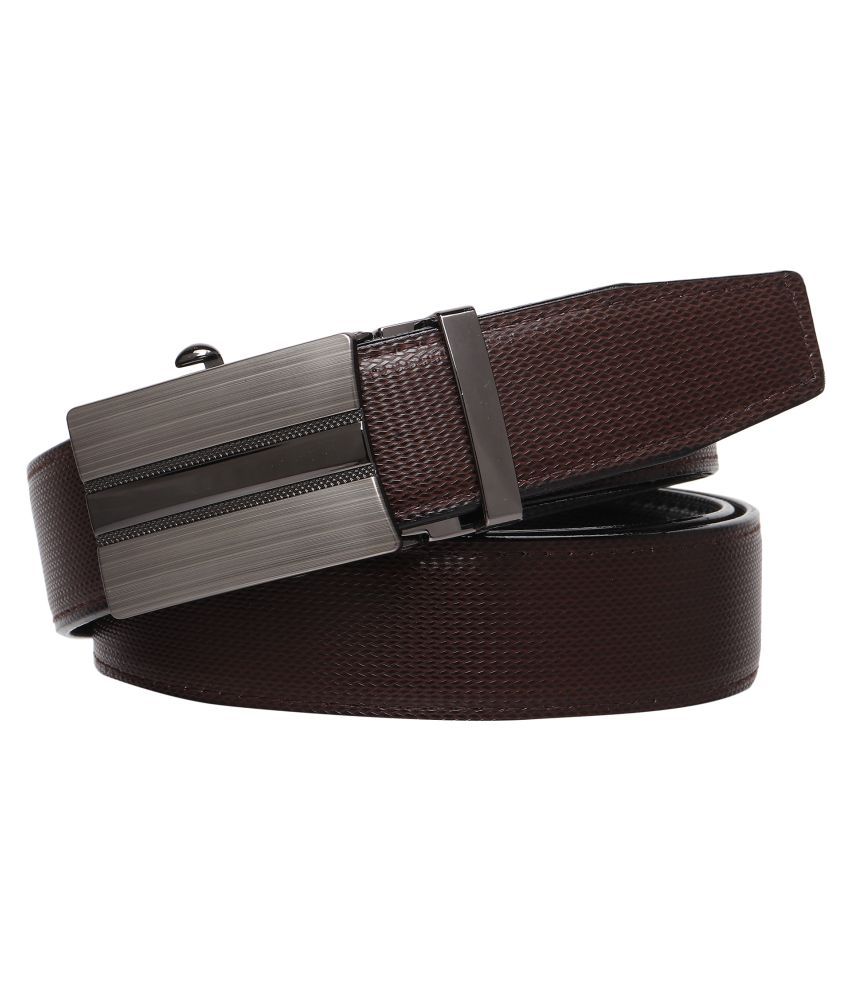     			Loopa - Brown PU Men's Formal Belt ( Pack of 1 )