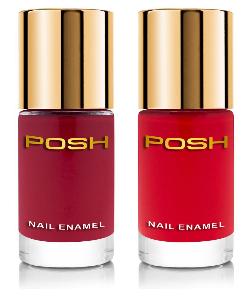     			Posh - Red Glossy Nail Polish ( Pack of 2 )
