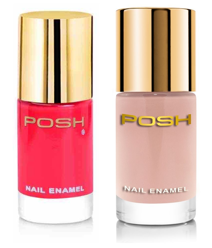     			Posh Nail Polish multicolor Multi Glossy Pack of 2 9 mL