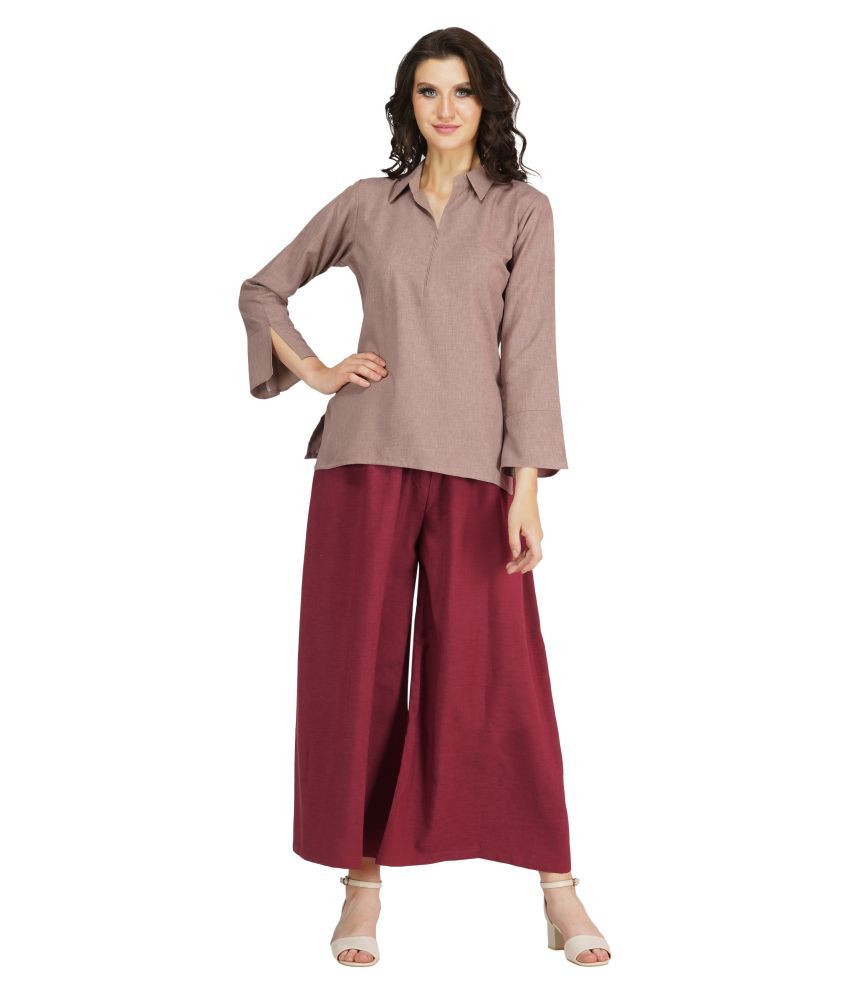stitched palazzo suits online