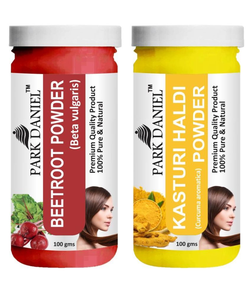     			Park Daniel  Beetroot &    Kasturi Haldi Powder  Hair Mask 200 g Pack of 2