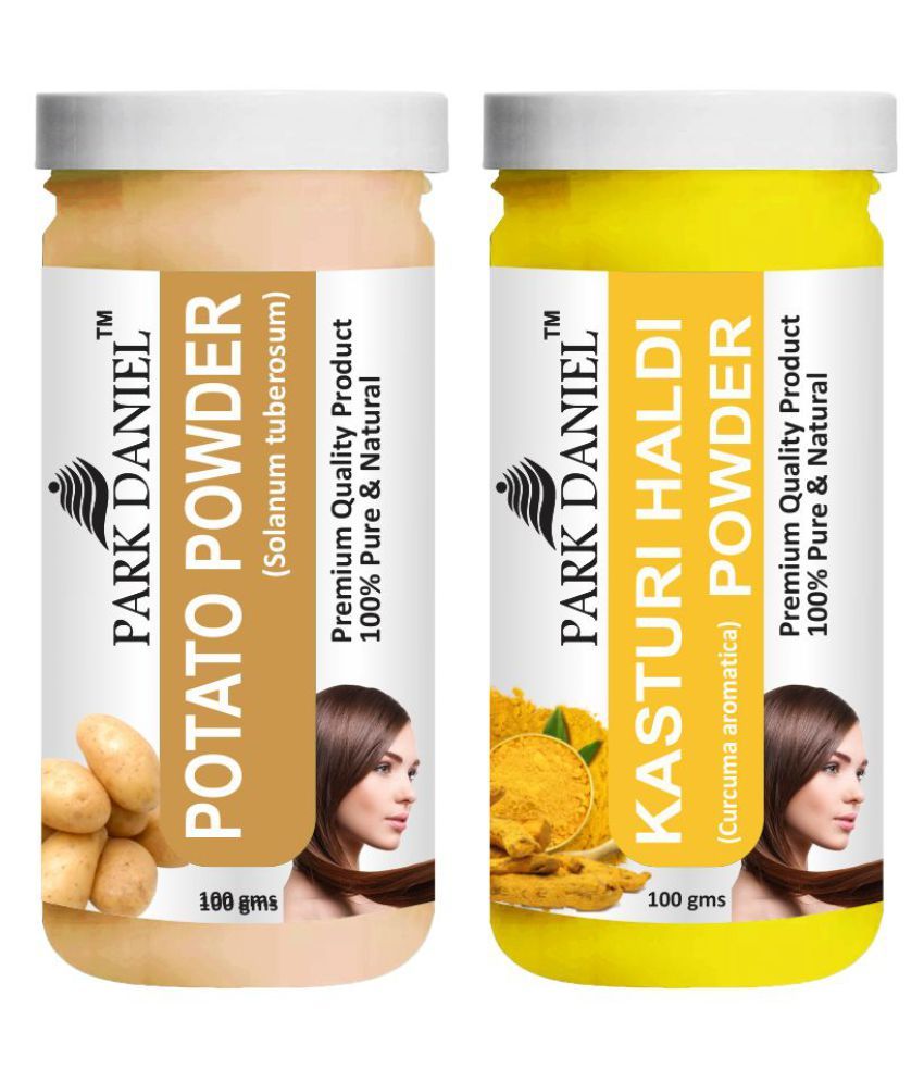     			Park Daniel Potato &    Kasturi Haldi Powder  Hair Mask 200 g Pack of 2