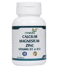 Nveda Calcium Supplement with Vitamin D3 Magnesium, Zinc Tablets 60 no.s
