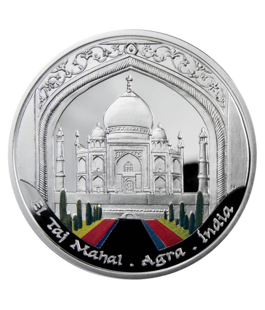     			newWay - 10 Diners - Wonders of Taj Mahal Agra India Les Meravelles Del Mon (Andorra) Non-Circulated Extremely Rare Silverplated Coin 1 Numismatic Coins