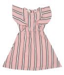 K&U Cotton Blend A-line Dress For Girls ( Pack of 1 , Pink )