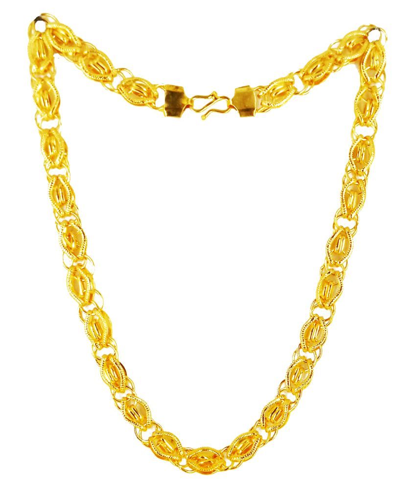     			SHANKH-KRIVA Gold Plated Chain ( Set of 1 )