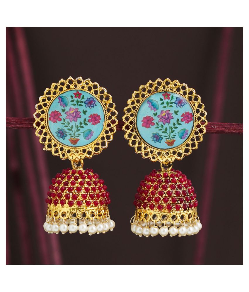     			Sukkhi Dazzling Gold Plated Pearl Jhumki Earring for Women