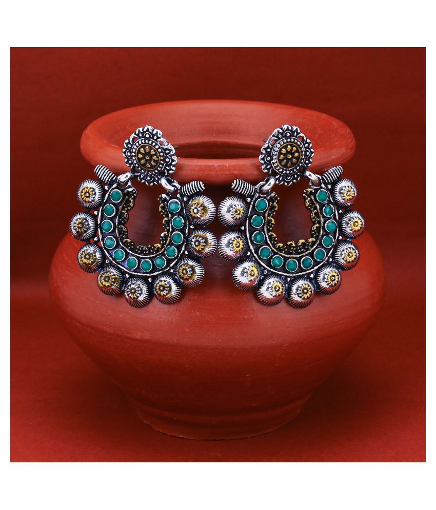     			Sukkhi Splendid Oxidised Chandbali Earring for Women