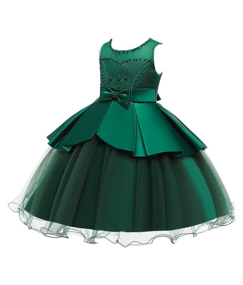 Hopscotch Baby Girls Cotton And Polyester Sleeveless Applique Bow Art Party  Dress in Green Color For Ages 12-24 Months (SRS-3432248) - Buy Hopscotch Baby  Girls Cotton And Polyester Sleeveless Applique Bow Art
