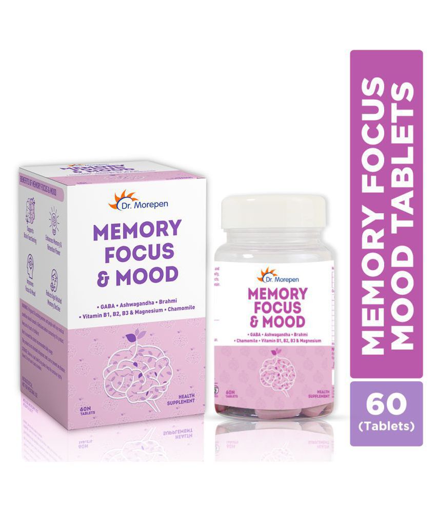 Dr. Morepen Memory, Focus & Mood Tablets For Brain Health Tablets 60 no.s