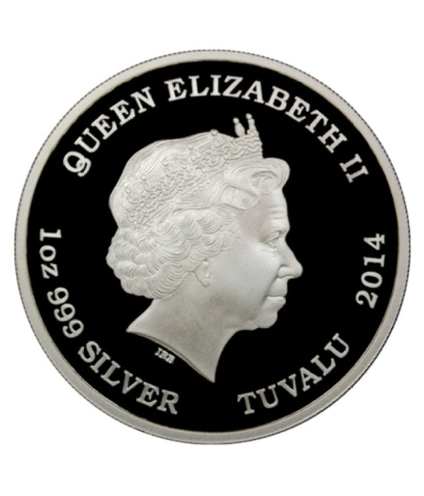     			1 Dollar - ''Florida's Natives Series'' Alligator Elizabeth II (Tuvalu) Rare Silver Plated Coin