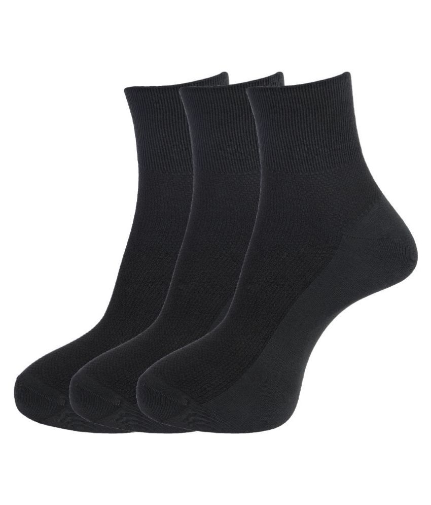     			Dollar Socks Gray Casual Ankle Length Socks Pack of 3