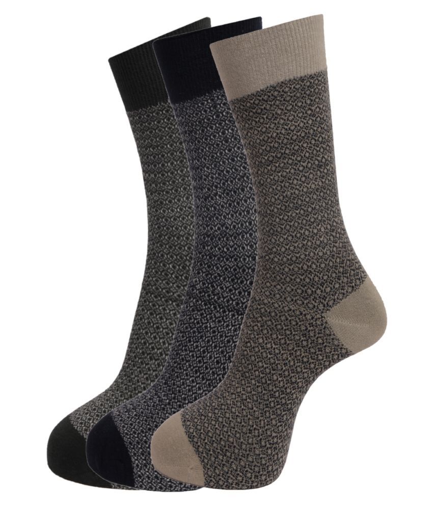     			Dollar Socks Multi Casual Full Length Socks Pack of 3