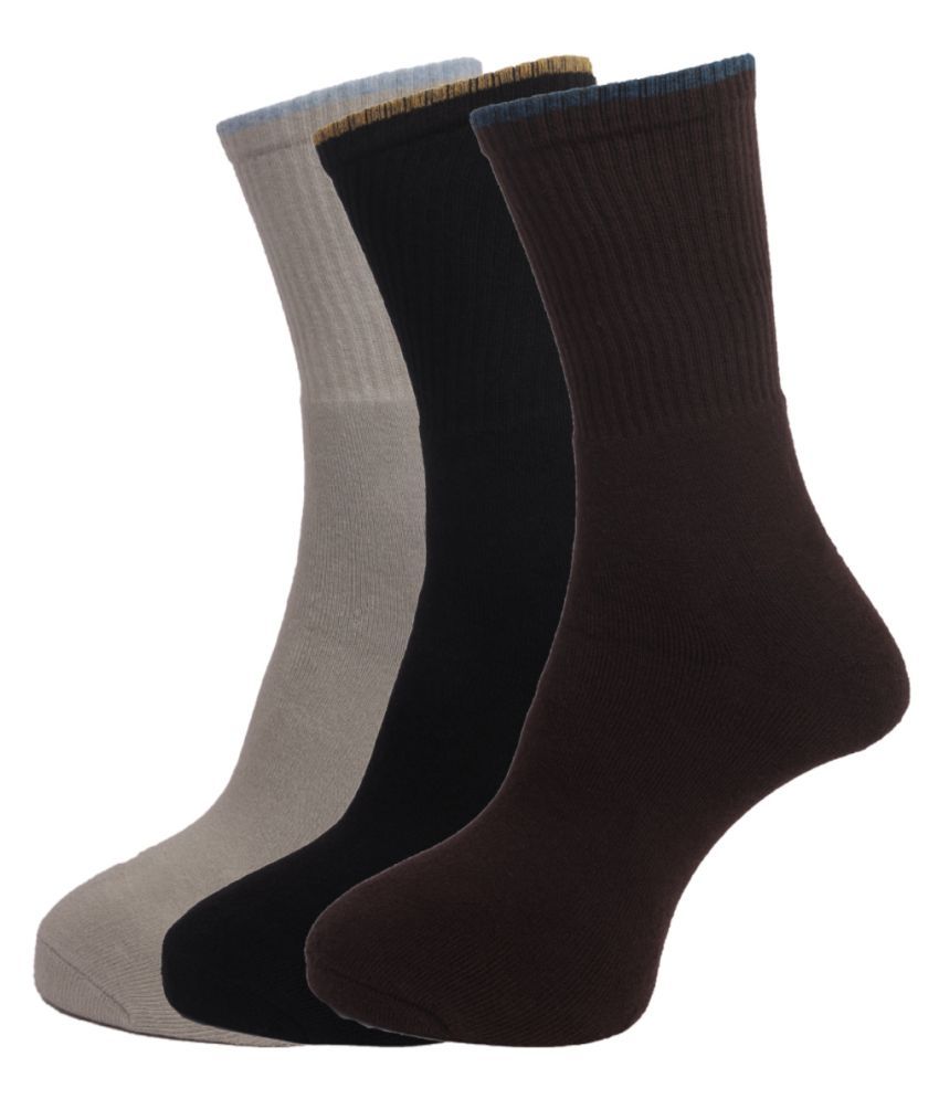     			Dollar Socks Multi Casual Full Length Socks Pack of 3