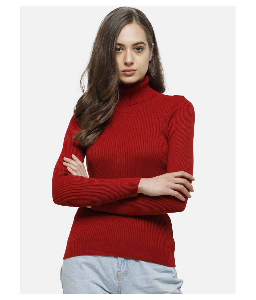     			98 Degree North Cotton Red Pullovers - Single