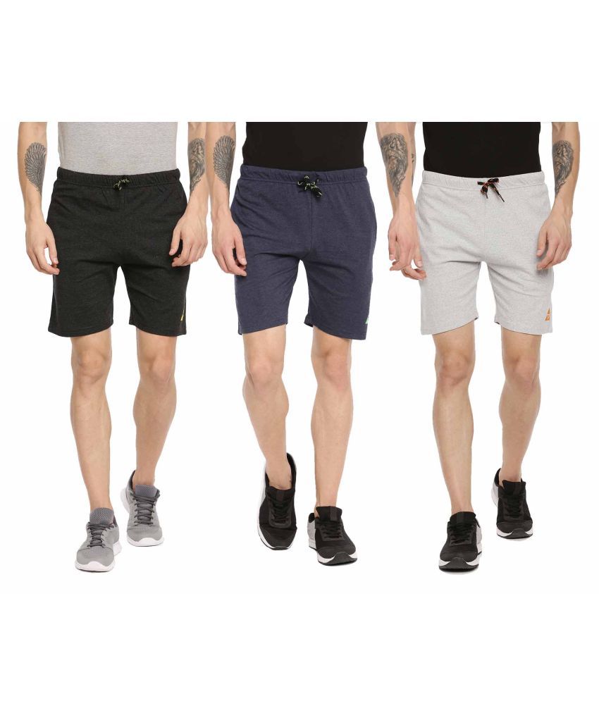     			Ardeur - Cotton Blend Multi Men's Shorts ( Pack of 3 )