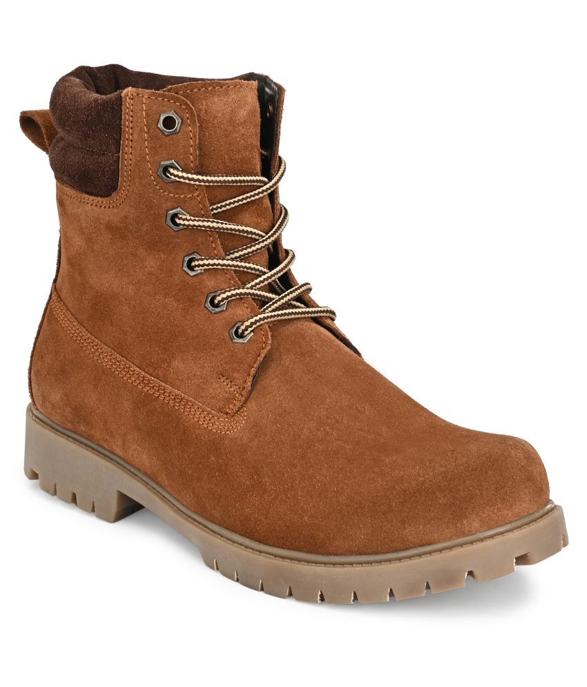     			SHENCES Tan Casual Boot