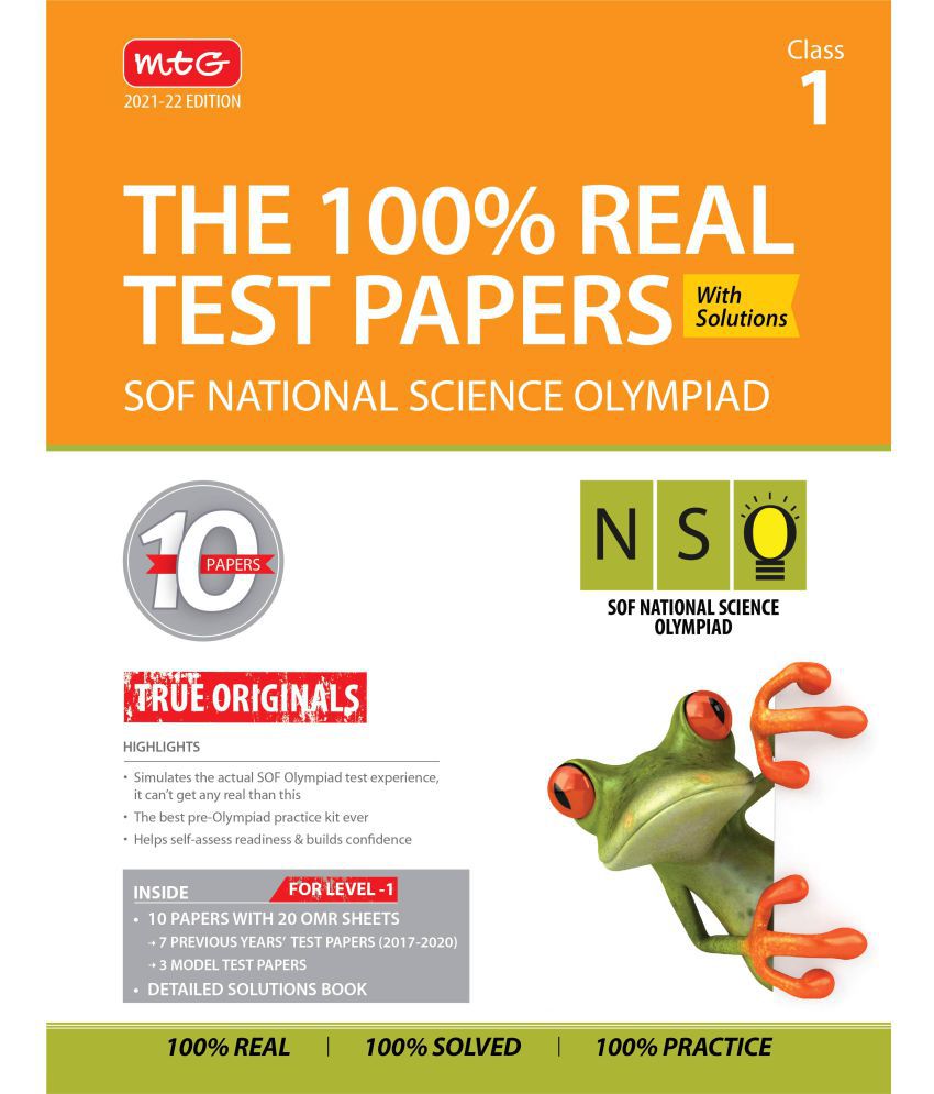    			The 100% Real Test Papers (NSO) Class 1